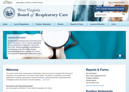 Board of Respiratory Care